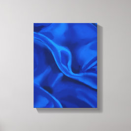 Blue Silk Painting - Still-Life Illustration Leinwanddruck