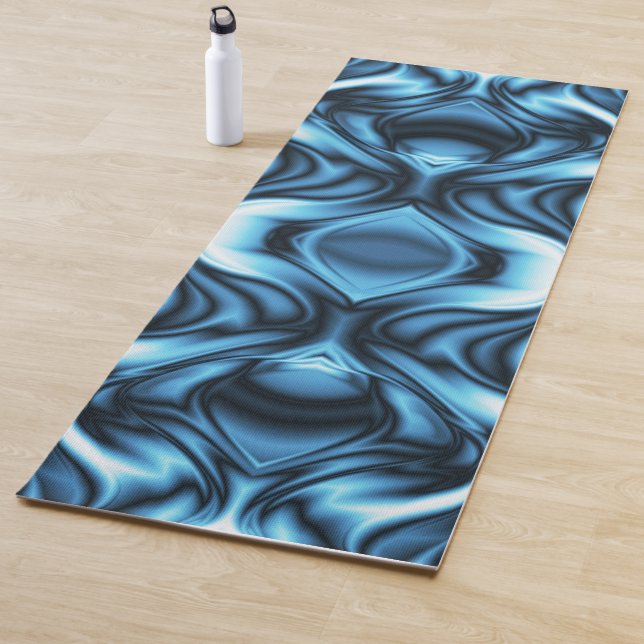 Blue Silk wave Yogamatte (Beispiel)