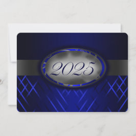 Blue & Silver Class of 2025 Party Einladung