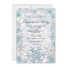 Blue Silver Crystal Snowflake Weihnachten Party 20
