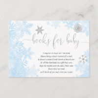 Blue Silver Snowflakes Babydusche Anfrage