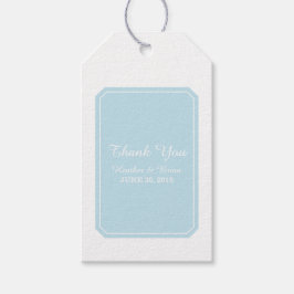 Blue Simply Elegant Wedding Geschenkanhänger