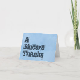 Blue Sincere Danke