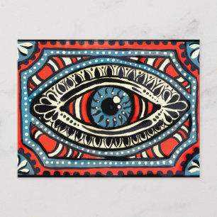 Blue Sinti und Roma Postkarte