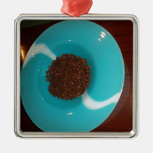 Blue Skeezer Ornament Aus Metall (Vorne)