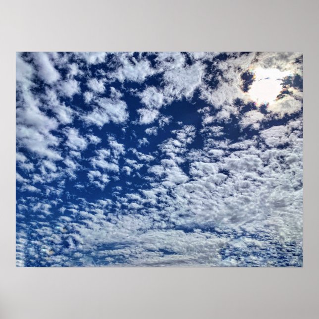 Blue Skies and White Clouds Poster (Vorne)