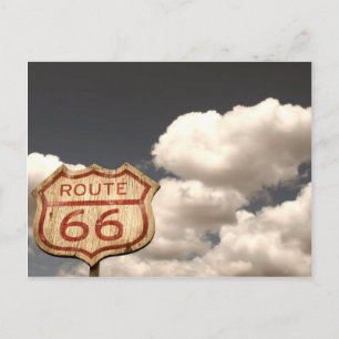 Blue Skies auf der Route 66 Postkarte