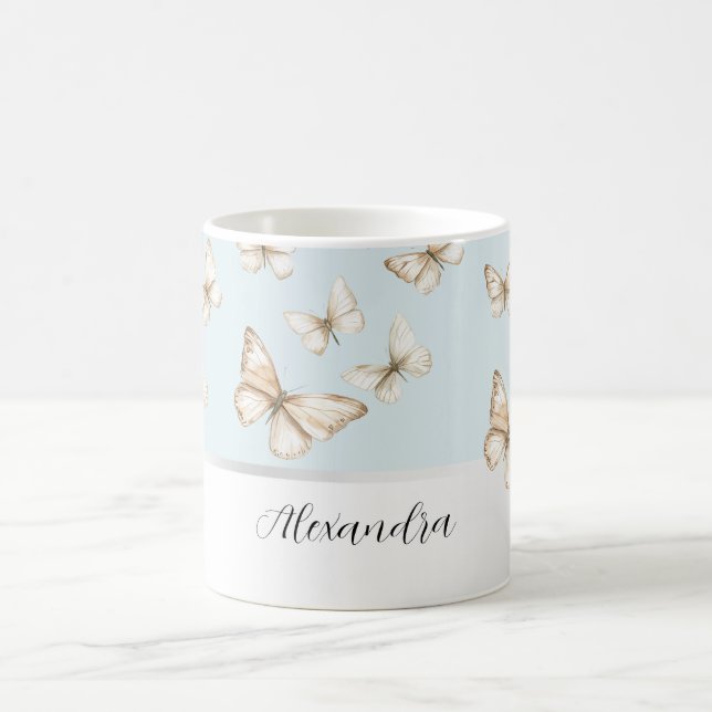 Blue Skies & Butterflies  Kaffeetasse (Mittel)