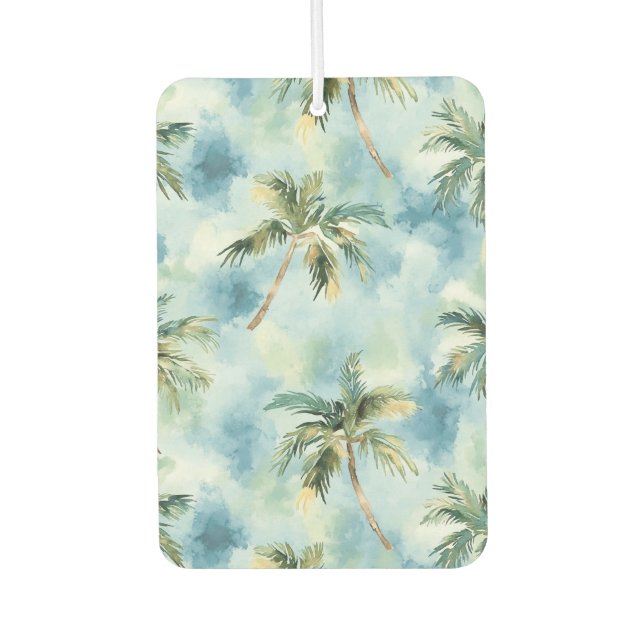 Blue Skies Tropical Island Palm Trees   Autolufterfrischer (Vorderseite)