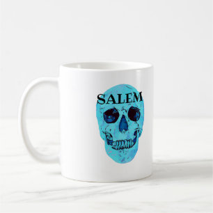 Blue Skull Coffee Tasse, Salem Massachusetts Kaffeetasse