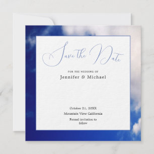 Blue Sky Art Fotografie Professionell Minimalistis Save The Date