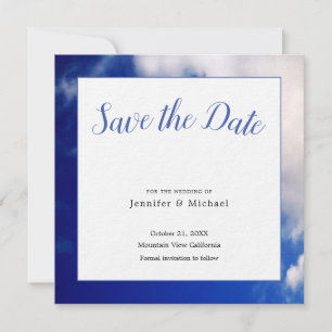 Blue Sky Art Fotografie Professionell Minimalistis Save The Date