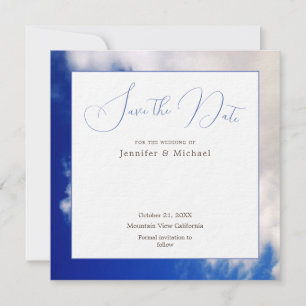 Blue Sky Art Fotografie Professionelles Minimalist Save The Date