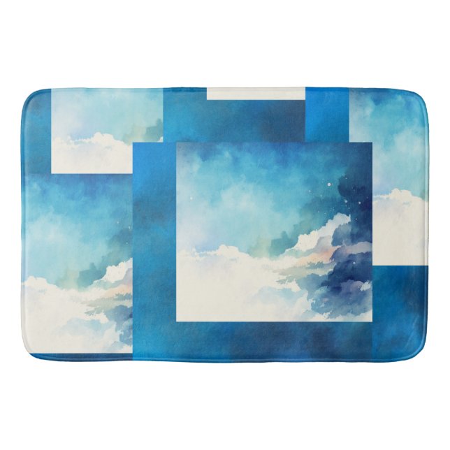 Blue Sky Bath Rug Badematte (Vorderseite)