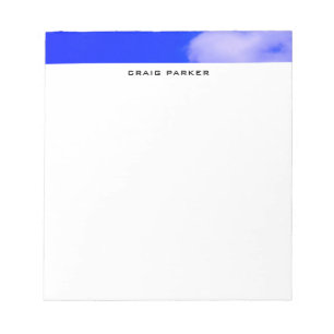 Blue Sky Beruflich Schlicht Einfach Minimalistisch Notizblock
