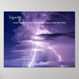 Blue Sky blitzt inspirierendes Zitat zur Sicherhei Poster