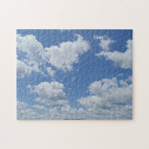 Blue Sky Clouds Creative Motif Jigsaw Puzzle Puzzl