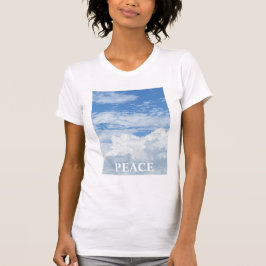 BLUE SKY CLOUDS FOTO FRAUEN T - SHIRT