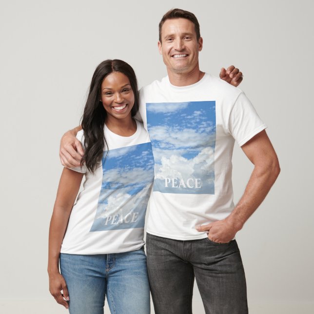 BLUE SKY CLOUDS FOTO T - SHIRT (Unisex)