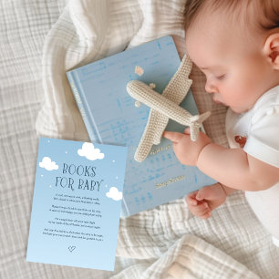 Blue Sky Clouds Sterne Bücher für Baby Begleitkarte