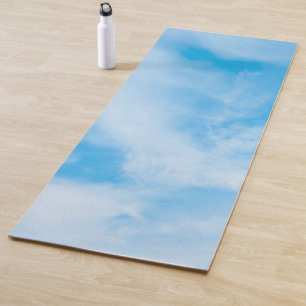 Blue Sky Clouds Trendy Elegant Design Template Yogamatte