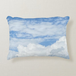 BLUE SKY CLOUUDS FOTO ACCENT PILLOW DEKOKISSEN