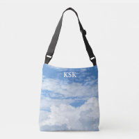 BLUE SKY CLOUUDS FOTO CROSSBODY BAG
