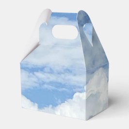 BLUE SKY CLOUUDS FOTO FAVOR BOX GESCHENKSCHACHTEL