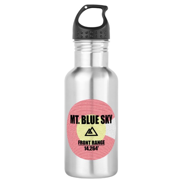 Blue Sky Colorado Edelstahlflasche (Vorderseite)