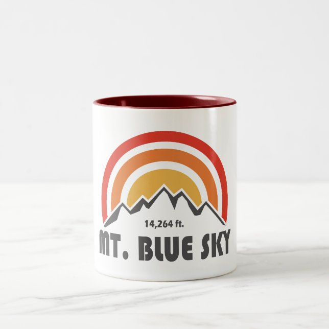 Blue Sky Colorado Zweifarbige Tasse (Mittel)