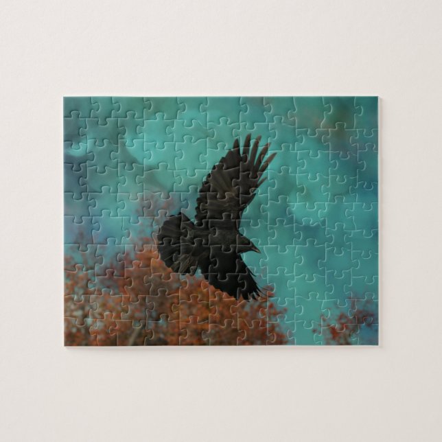 Blue Sky Crow Art (Horizontal)