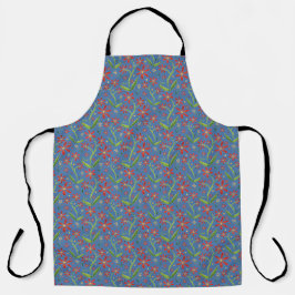Blue Sky | Dancing Watercolor Daisies Apron Schürze
