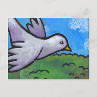 Blue Sky Dove Postkarte
