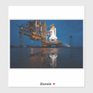 Blue Sky for Space Shuttle Atlantis Start Aufkleber