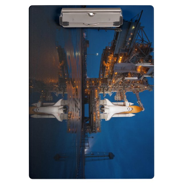 Blue Sky for Space Shuttle Atlantis Start Klemmbrett (Vorderseite)