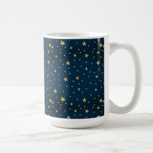 Blue Sky Golden Stars Kaffeetasse
