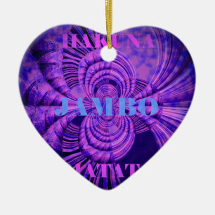 Blue Sky Hakuna Matata Kenya Giraffe Woven Art C Keramikornament