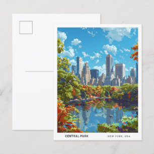 Blue Sky im Central Park New York Postkarte