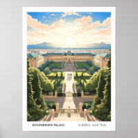 Blue Sky in Schonbrunn Palace Vienna Austria