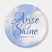 Blue Sky Inspirational Arise und Shine Bible Verse