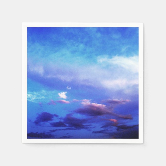 Blue Sky Landscape Fotografy Art Serviette (Vorderseite)