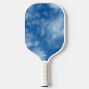 Blue Sky mit Wolken-Naturfotografie Pickleball Schläger