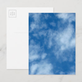 Blue Sky mit Wolken Naturfotografie Postcard Postkarte