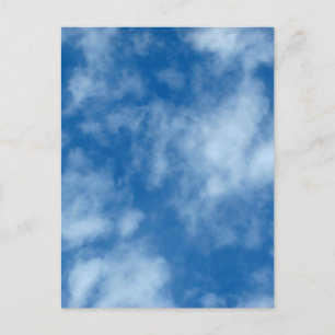 Blue Sky mit Wolken Naturfotografie Postcard Postkarte