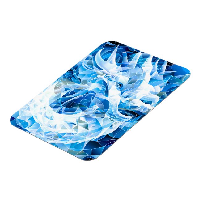 Blue Sky Mosaic Dragon Magnet (Linke Seite)
