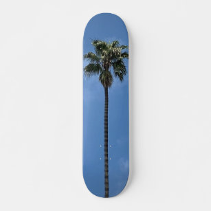 Blue Sky Palm Tree Skateboard