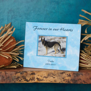 Blue SKy Pet Memorial Foto Plaque Fotoplatte
