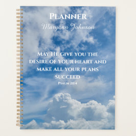 Blue Sky Planer mit Bible Verse
