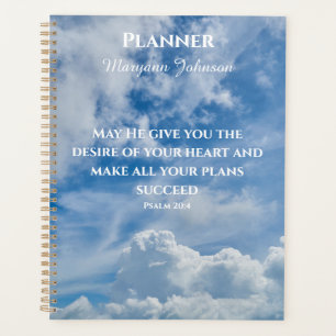 Blue Sky Planer mit Bible Verse