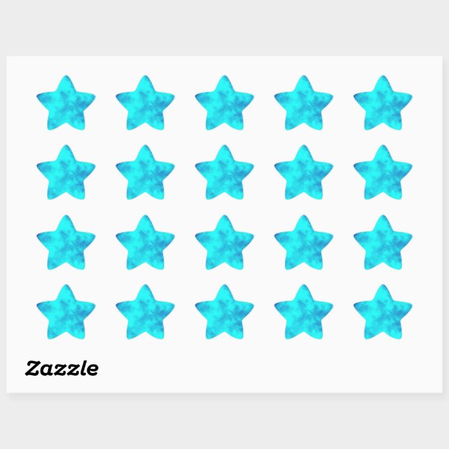 Blue Sky Star Sticker (Blatt)